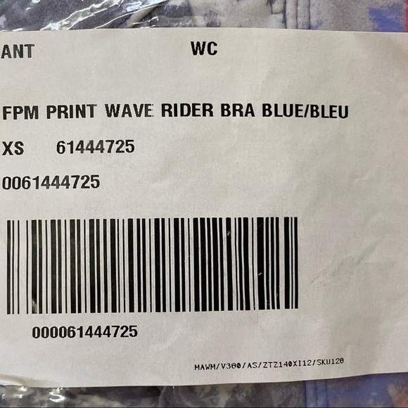 Free People Wave Rider Sports Bra Open Back Sz XS - Picture 8 of 9